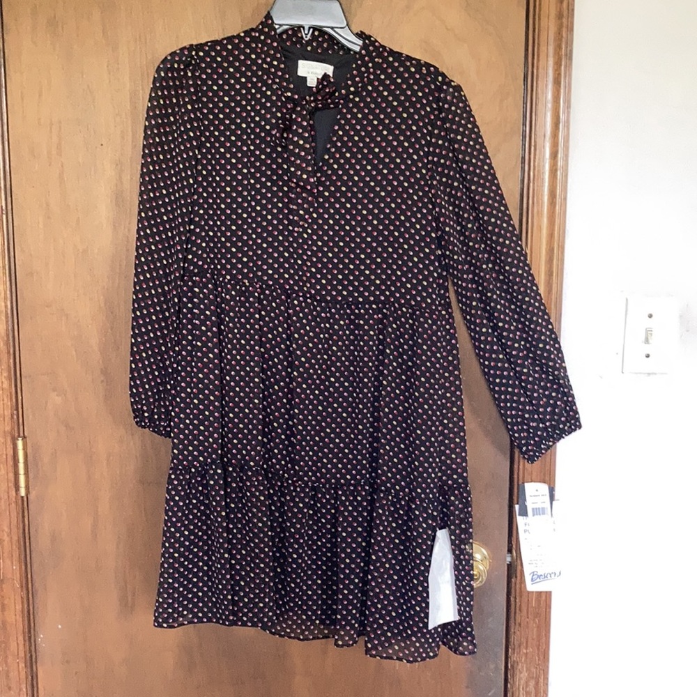 Signature multi colored polka dot w metallic accents size MP - Picture 9 of 17